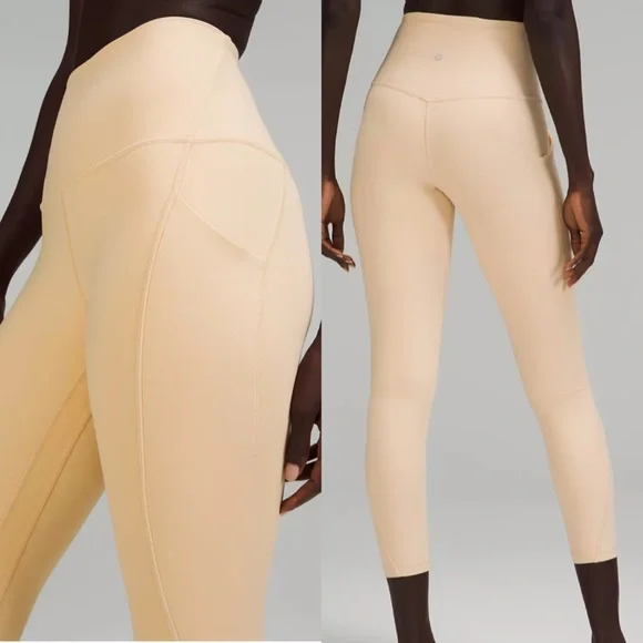 Sold Lululemon Align HR Pant POCKETS 25" - Prosecco - Picture 2 of 11